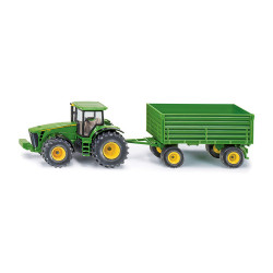 Siku - JD TRAKTOR M. SLÄP 1:50