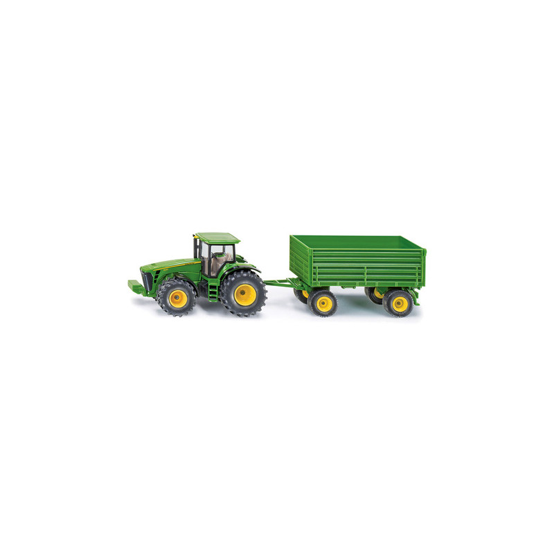 Siku - JD TRAKTOR M. SLÄP 1:50