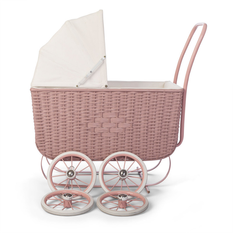 byAstrup - Lyxig vintage dockvagn, rose