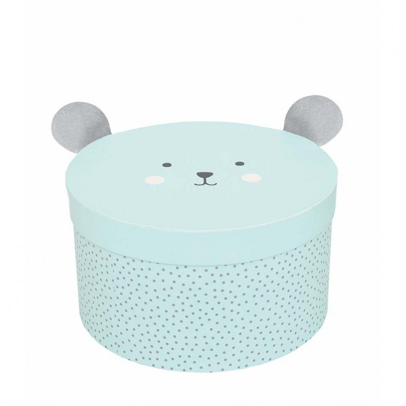 Jabadabado - 2-pack Förvaringsask Teddy, Blå