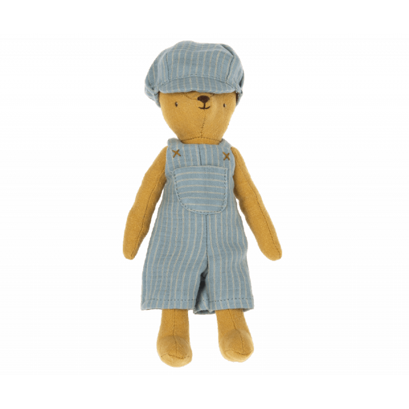 Maileg - Hängselbyxa och keps, Teddy Junior