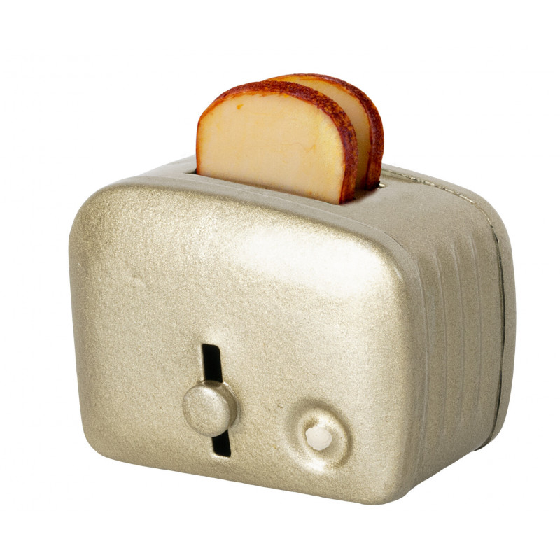 Maileg - Brödrost med bröd, Silver