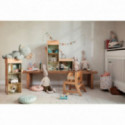 Maileg - Rabbit size 4 , Stickad byxdress