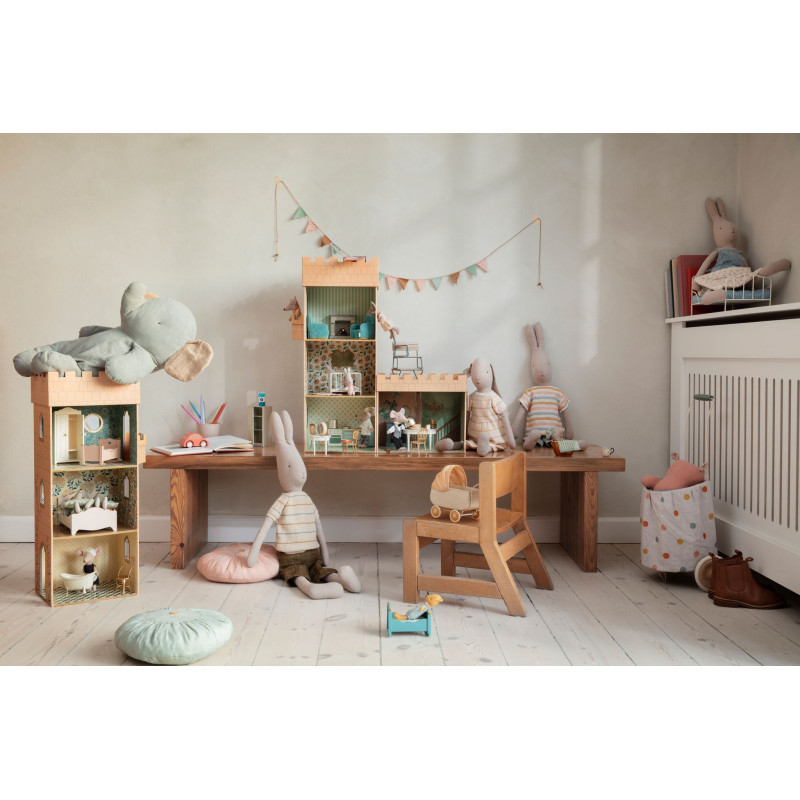 Maileg - Rabbit size 4 , Stickad byxdress