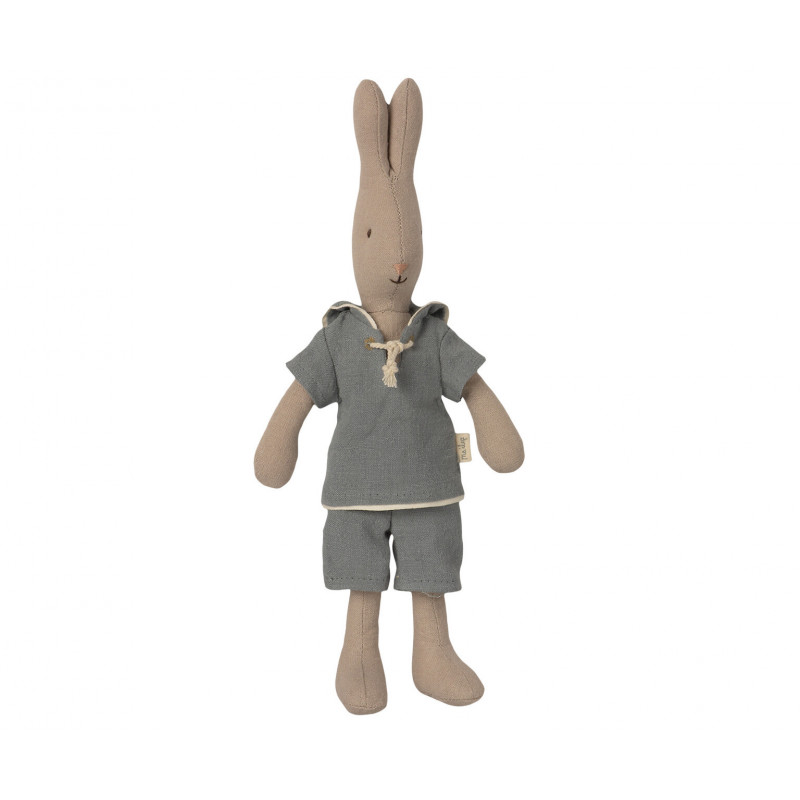 Maileg - Rabbit size 1, Sailor dusty blue