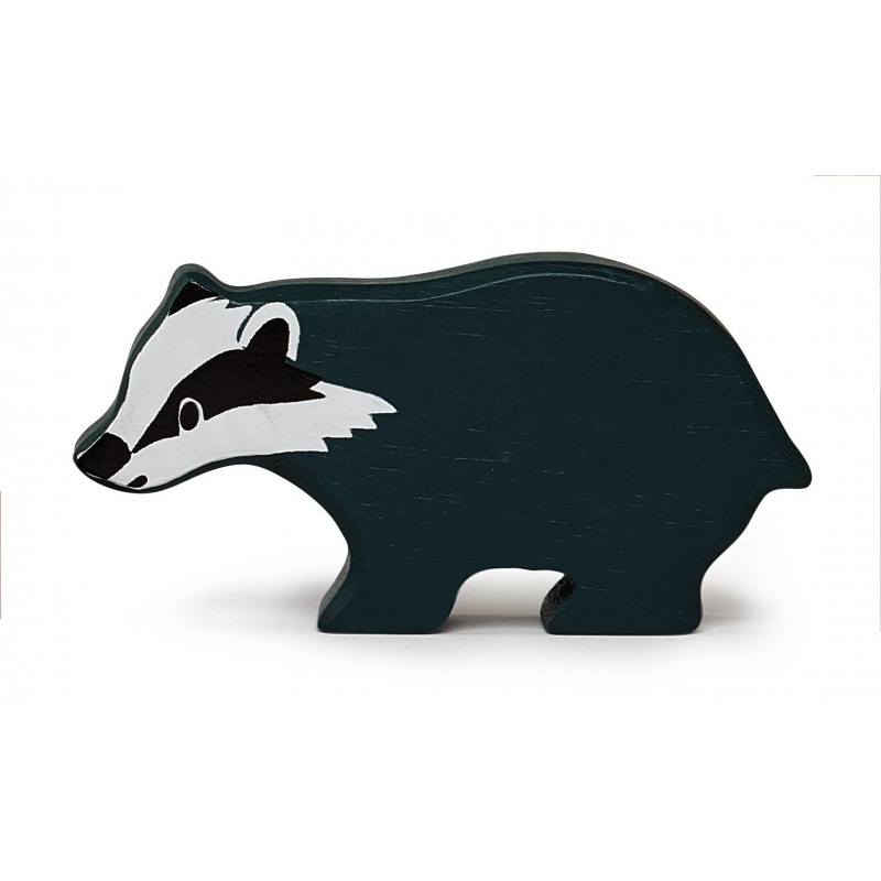 Tender leaf toys - Grävling i trä