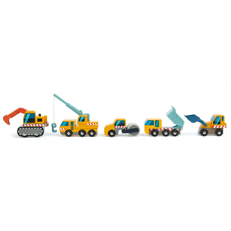 Tender Leaf Toys - Arbetsfordon 5 st