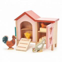 Tender Leaf Toys -  Dockhusdjur höns och hönshus