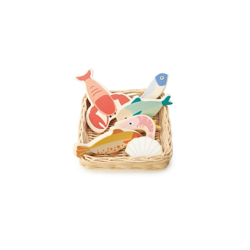 Tender leaf toys - Korg med Skaldjur