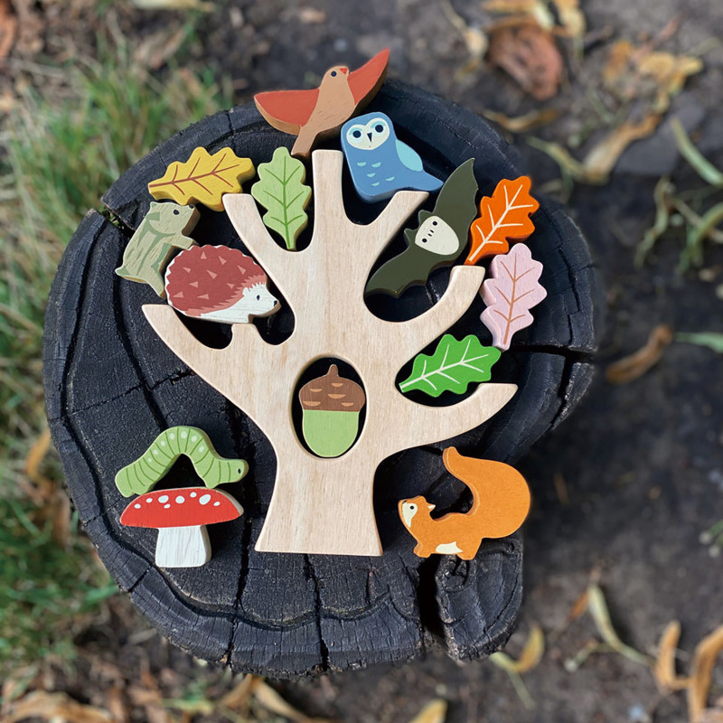 Tender leaf toys - Balanslek, Skogsdjur