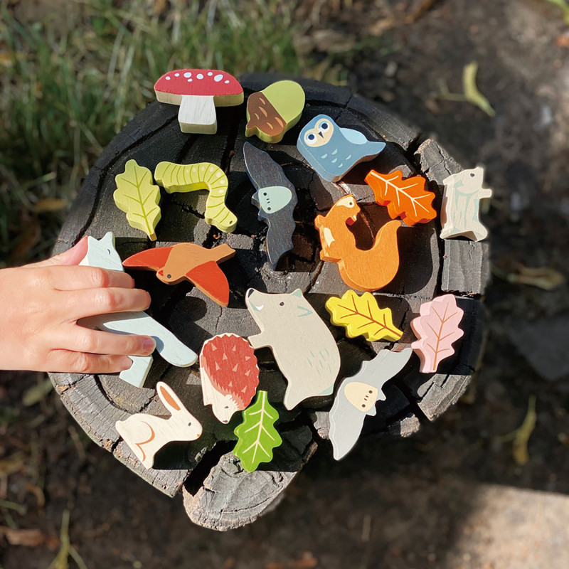 Tender leaf toys - Balanslek, Skogsdjur