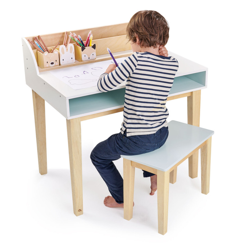 Tender leaf toys - Skrivbord med pall