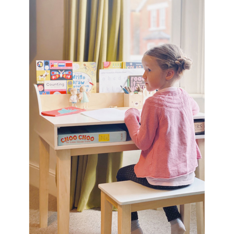 Tender leaf toys - Skrivbord med pall