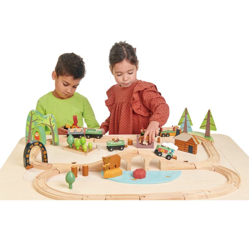 Tender leaf toys - Barnbord med förvaring