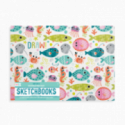 OOLY - Skissblock 2-pack - Friendly Fish