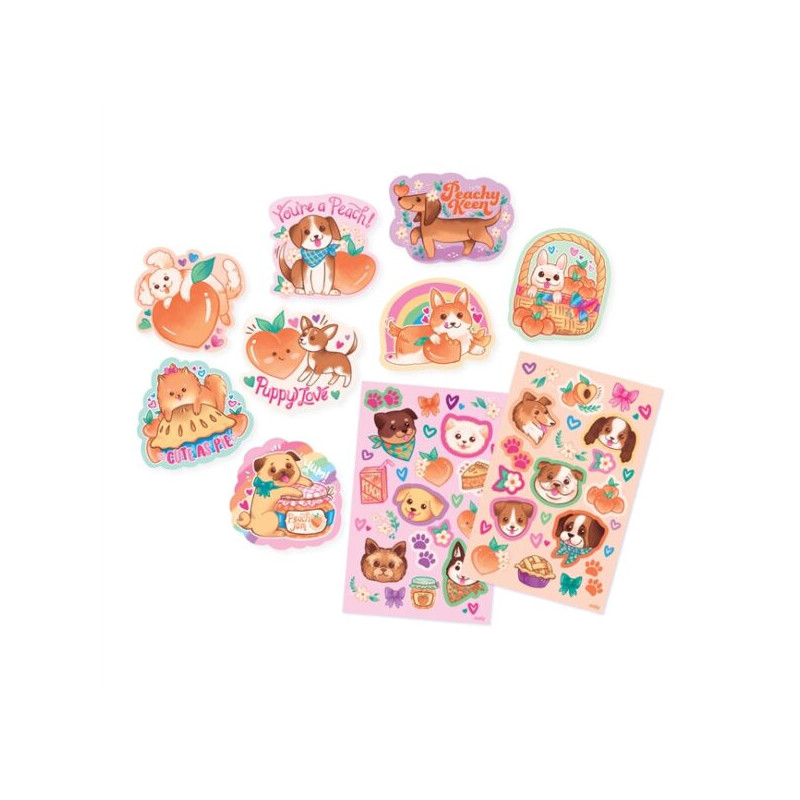 OOLY - Doftstickers - Puppies & Peaches