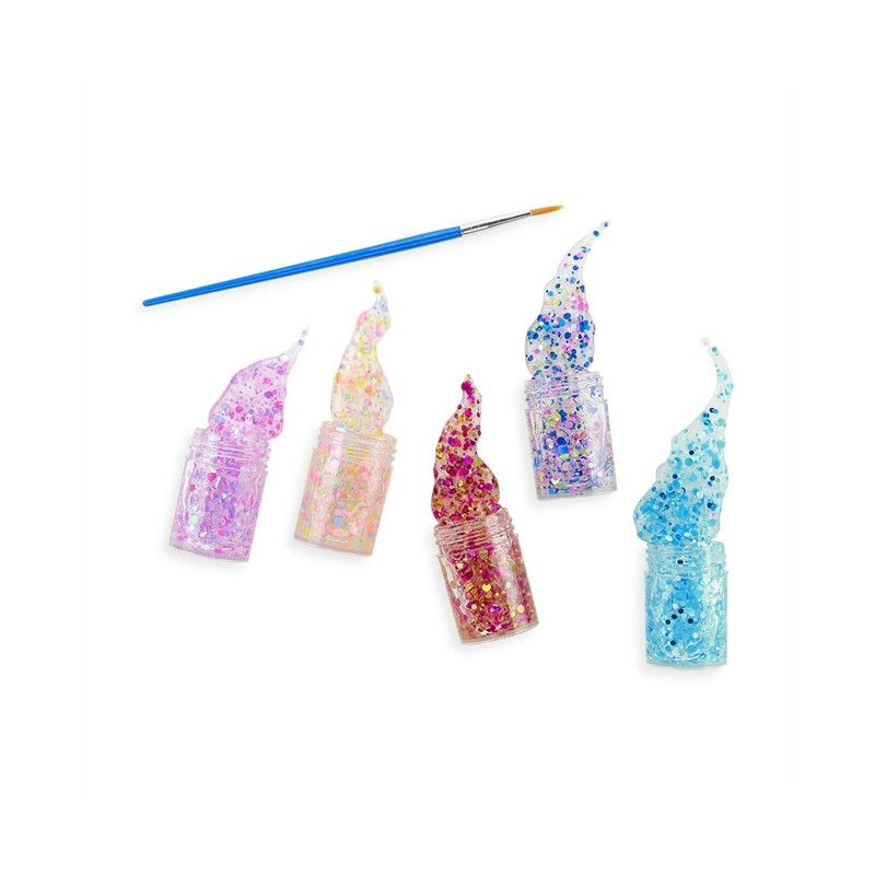OOLY - Mini dots pixie paste - 5-pack Glitterlim