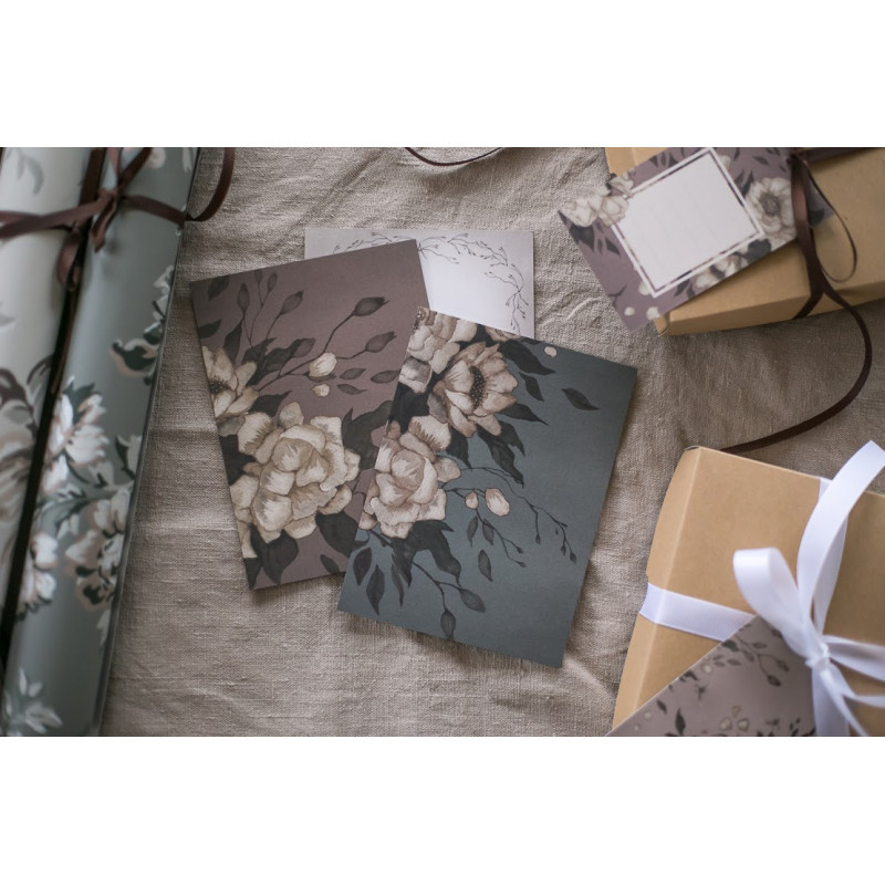 Mrs Mighetto - 2-pack kort, Peonies
