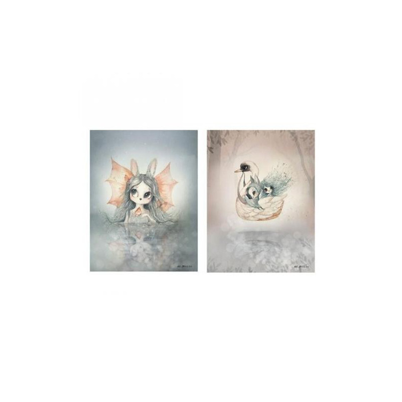 Mrs Mighetto - Posters, 2-pack Miss Bianca & Swan Boat