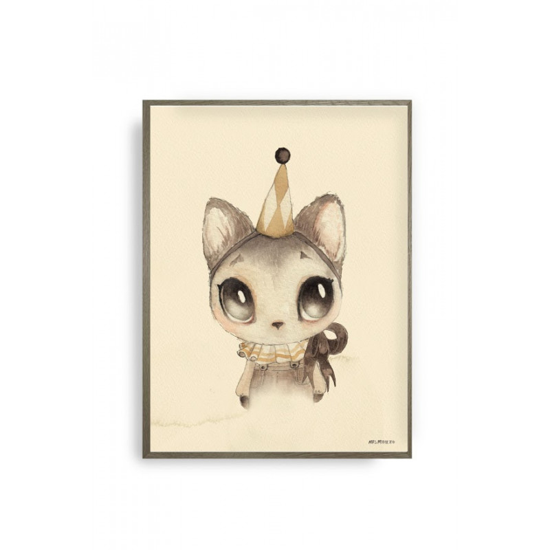 Mrs Mighetto - Poster, Dear Meow 30x40 cm