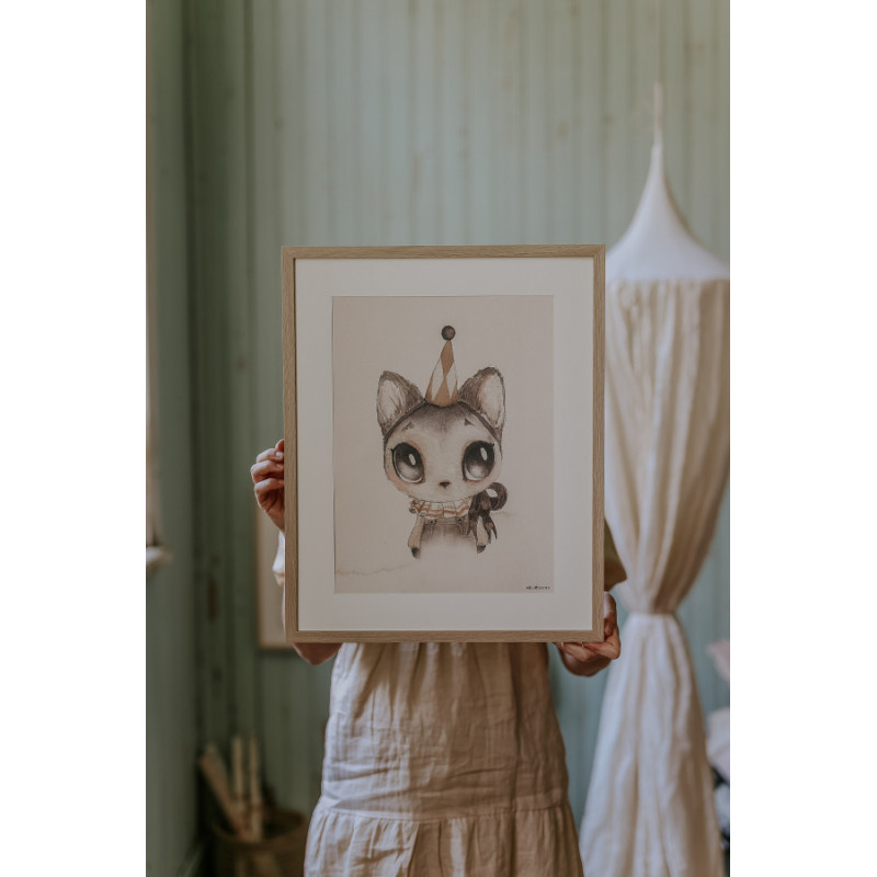 Mrs Mighetto - Poster, Dear Meow 30x40 cm