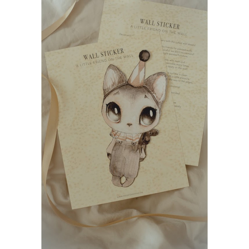Mrs Mighetto - Wall sticker Dear Meow