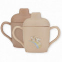 Konges slöjd - 2-pack Sippy cup, Rainbow Kitty