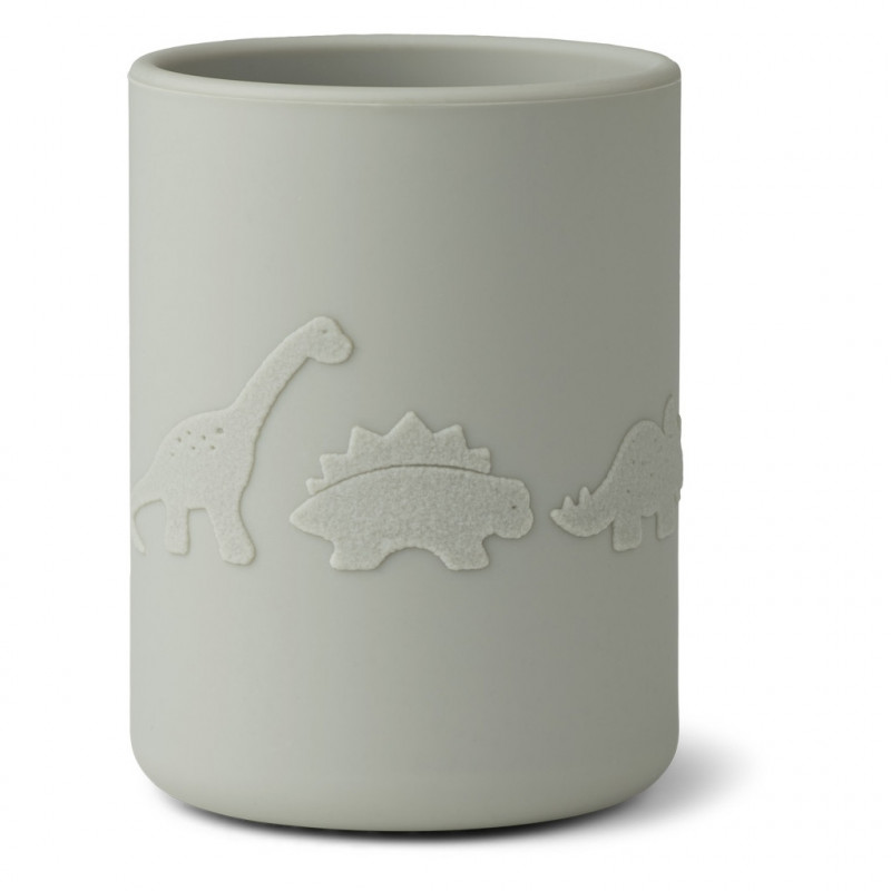 Liewood- Ethan Silikon mugg 4-pack , Dino blue multi mix