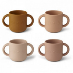 Liewood- Gene Silikon mugg 4-pack , Cat rose multi mix