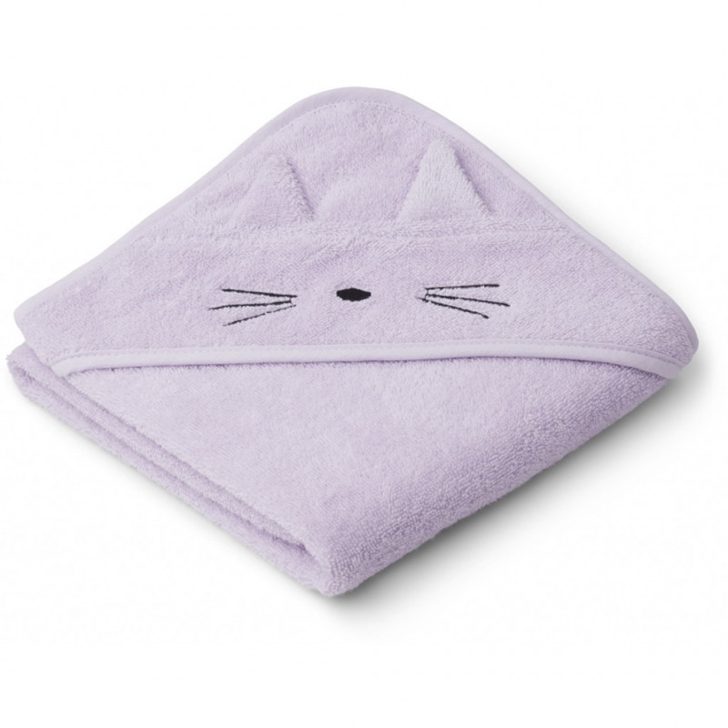 Liewood - Badcape Albert, Cat light lavender