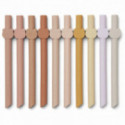 Liewood - Badu 10-pack Sugrör Rose mix