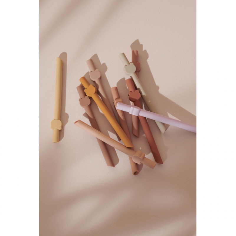 Liewood - Badu 10-pack Sugrör Rose mix
