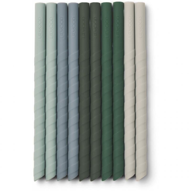Liewood - Timoti sugrör 10-pack, Green
