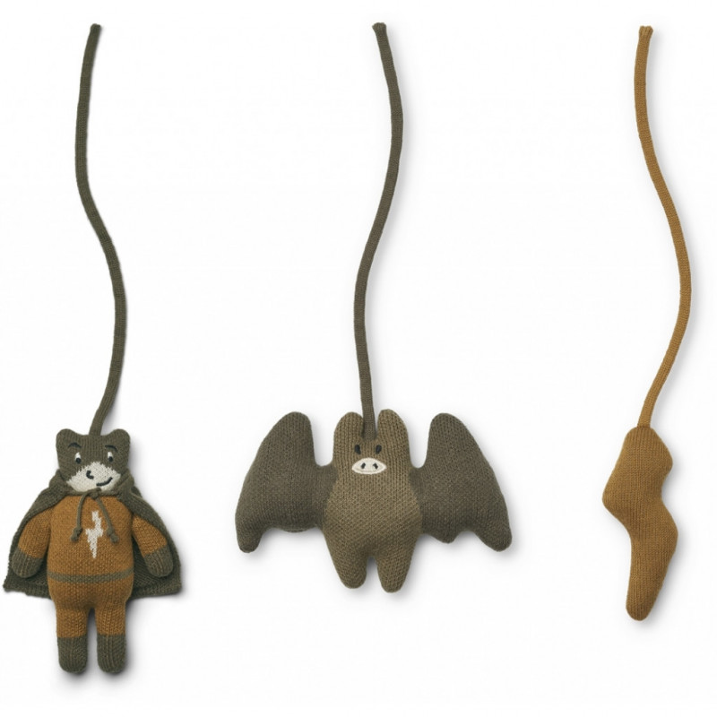Liewood - 3-pack Babygymsfigurer Superhjälte