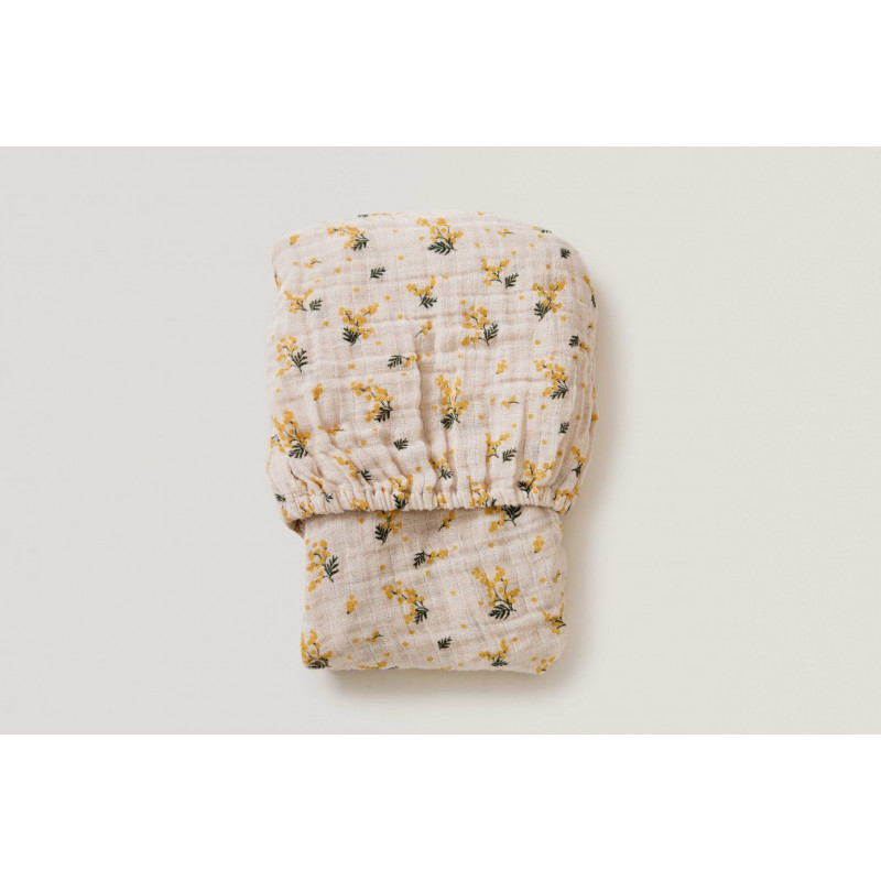 Garbo & Friends - Lakan, Fitted sheet Muslin Mimosa Junior