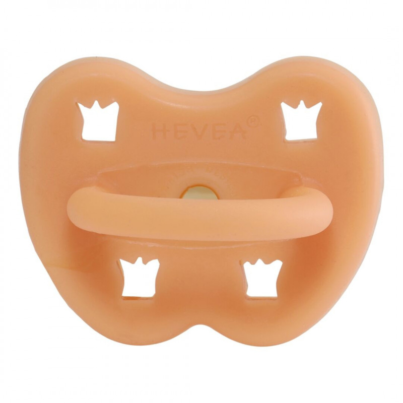 Hevea planet - Napp naturgummi 0 till 3 mån (Cantaloupe)