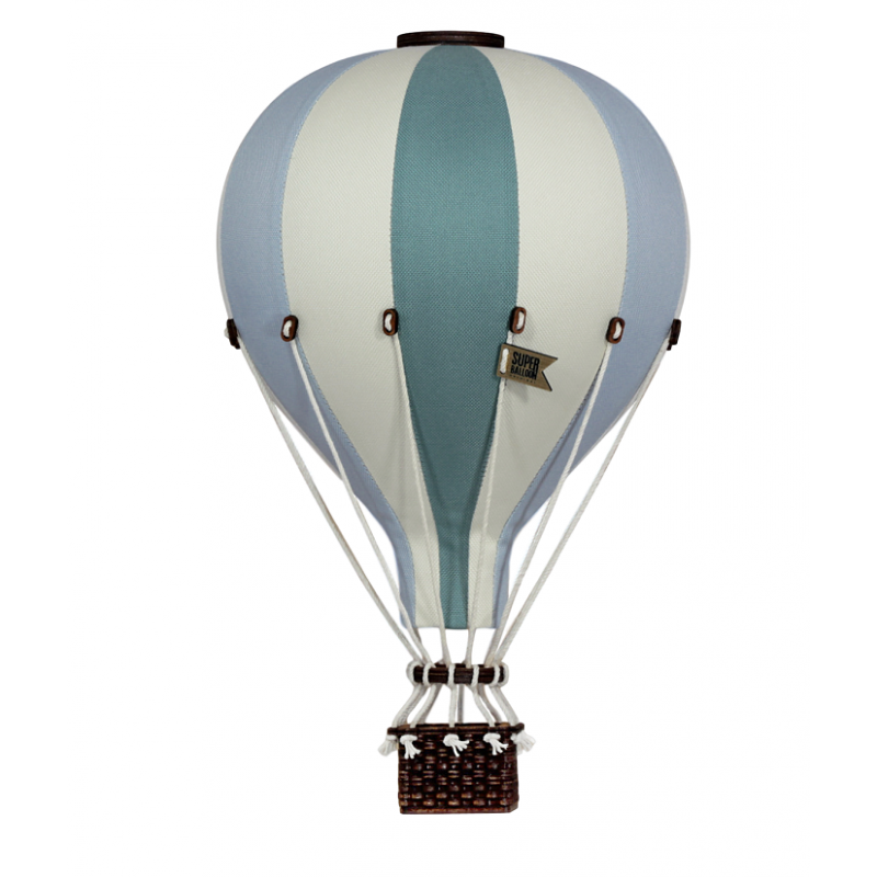 Super Balloon - Luftballong Small gräddvit/ljusblå/mint