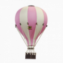 Super Balloon - Luftballong Medium ljusrosa / gräddvit