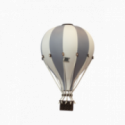 Super Balloon - Luftballong Medium, Gräddvit/ Mörk grå