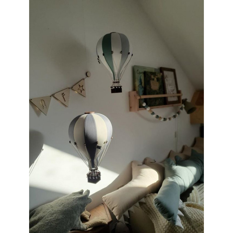 Super Balloon - Luftballong Small,  Gräddvit/Mörk grå
