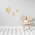 Stickstay - Wallstickers, Ballonger 3-pack Senapsgula