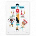 Makii -  Poster Cowboy, 50x70 cm