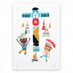 Makii -  Poster Cowboy, 50x70 cm