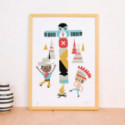 Makii -  Poster Cowboy, 50x70 cm