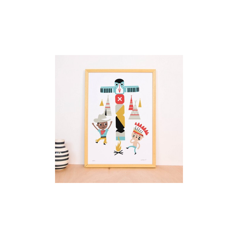 Makii -  Poster Cowboy, 50x70 cm