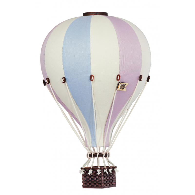 Super Balloon - Luftballong Small gräddvit/ljusblå/rosa