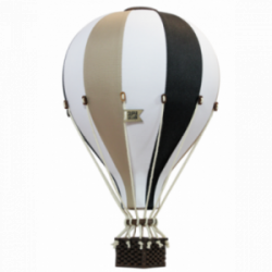 Super Balloon - Luftballong Small svart / vit / beige