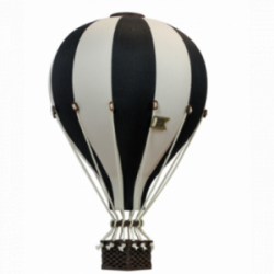 Super Balloon - Luftballong Medium svart / gräddvit