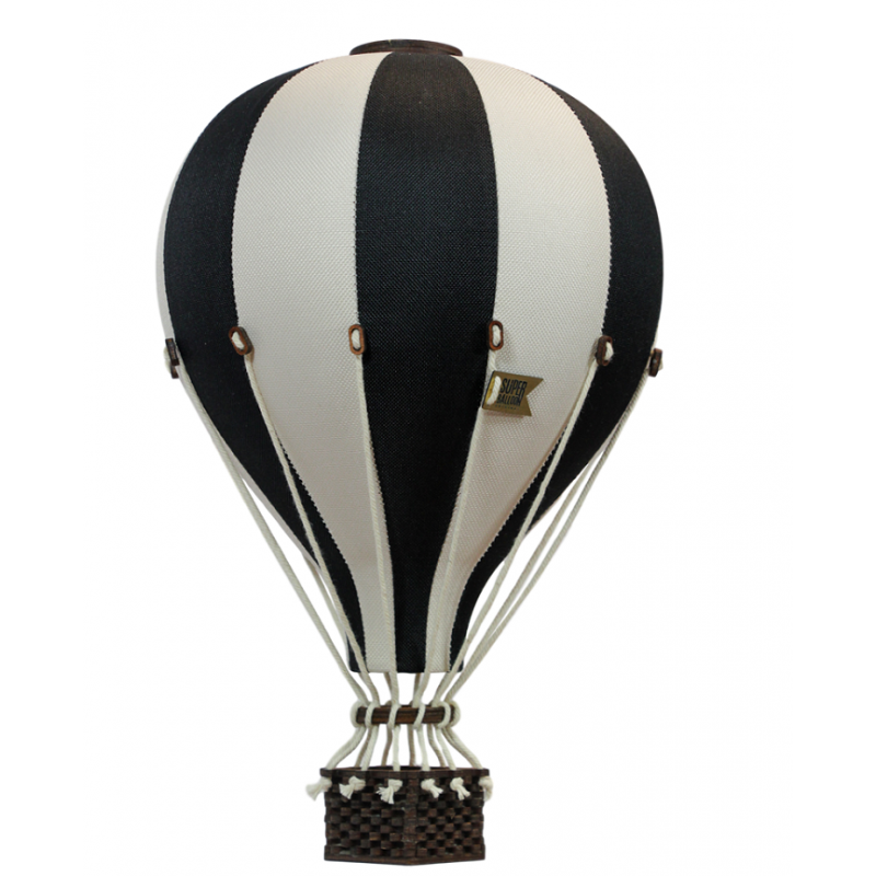 Super Balloon - Luftballong Medium svart / gräddvit