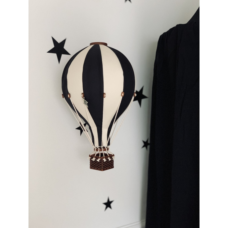 Super Balloon - Luftballong Medium svart / gräddvit